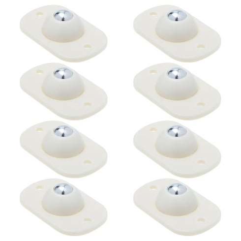 NUOBESTY 8pcs Self-Adhesive Sticky Casters Universal Swivel Storage Box Wheels with Steel