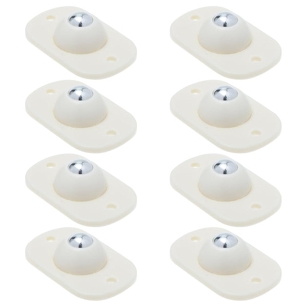 NUOBESTY 8pcs Self-Adhesive Sticky Casters Universal Swivel Storage Box Wheels with Steel