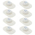 NUOBESTY 8pcs Self-Adhesive Sticky Casters Universal Swivel Storage Box Wheels with Steel