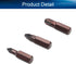 Auniwaig 3pcs Magnetic Hex Screwdriver Bits, 1/4 Inch Shank, 0.98" Length PZ1/PZ2/PZ3, S2 High Alloy Steel