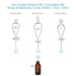 stonylab 30ml (1 oz) 4-Pack Amber Glass Dropper Bottle, Brown Empty Glass Bottle with Dropper for Essential Oils