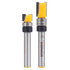 YONICO Router Bits Pattern Bit Flush Trim Set 2 Bit 3/8-Inch Diameter