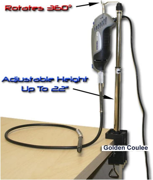 TMAX Rotary Tool Hold Hanger Stand Clamp for Dremel, Foredom and Other Rotary Tools