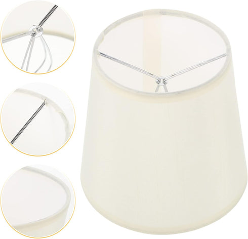 Bulb SEWACC Barrel Lamp Shade Table Lamp Light Cover Clip On Small Shade Desk Cover Replacement for Chandelier Floor
