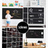 Chalkboard Contact Paper Roll - 17.3” x 78.7” with 5 Chalks Included - Self Adhesive Removable Blackboard Sticker