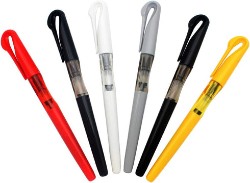 Gullor Jinhao Fountain Pen Swan Design, Set of 6 Fine Nib Pens for School Supplies, Stationery Gift