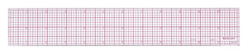 Westcott B-70 12 in Graph Beveled Ruler, 8ths