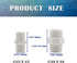 12PCS 3/4 Inch PVC Pipe Fitting Hex Nipple G3/4 Male X G3/4 Male Coupling Adaptor of Thread Plumbing PIPE Connection HE023-3/4 by HayEastdor