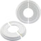 Piutouyar White Split Ceiling Medallion, 2 Pcs 10" OD x 4" ID PU