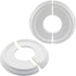 Piutouyar White Split Ceiling Medallion, 2 Pcs 10" OD x 4" ID PU