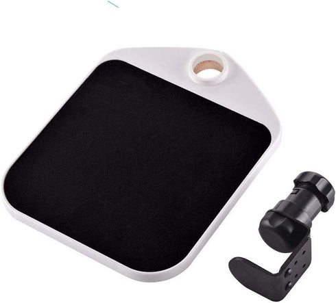 FUZADEL 360 Mouse Platform Clamp On Under Desk Adjustable Mouse Tray Mount Swivel Desktop Shelf Wrist Rest Rotating