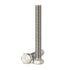 M6 x 100mm Hex Head Screw Bolts, Fully Threaded Stainless Steel 18-8, Plain Finish, Pack of 10
