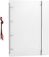 PP Hardcover 4 6 9 Ring Binder/Organizer - Planner for Inserted Sheets, Spiral Refill Paper, A4-4 Ring