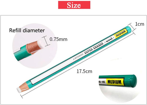 Hand Tear Sketch Eraser Pen - 10 Pack Round Tip Pencil Eraser for School Supplies