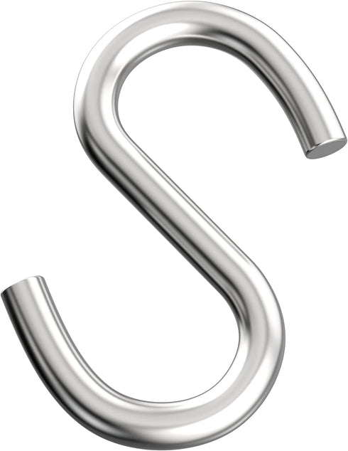 Axe Sickle 304 Stainless Steel 3 Inch S Hooks - Heavy Duty Hanging Hook for Utility Use, Loads up to 550 lbs, 4 Pcs