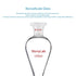 stonylab Borosilicate Glass 125 ml Heavy Wall Conical Separatory Funnel with 24/29 Joints and PTFE Stopcock