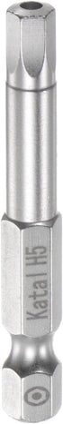 H5 Hex Screwdriver Bit, 1/4" Hex Shank, 2" Length Magnetic Security Screw Driver Power Tool
