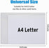Sooez 36 Pack Plastic Envelopes - Clear Document Folders US Letter A4 Size File Envelopes with Label Pocket