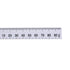 Folding Ruler 100cm 4 Fold Metric Measuring Tool, uxcell ABS for Woodworking Engineer White