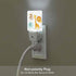 Chrobak LED Night Light,Cute Jungle Animal LED Night Light Plug into Wall with Dusk to Dawn Light Sensor White Energy