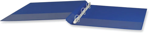 Universal Slant D-Ring View Binder, 3 Rings, 1" Capacity, 11 x 8.5, Navy Blue by Universal