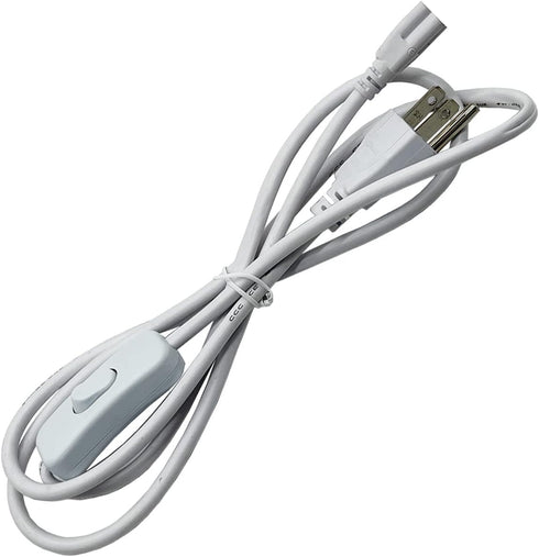 T5 T8 LED Wire Connector Power Cord with On/Off Plug for Integrated LED Light Fixture, 1.5M/5Ft Extension Cable