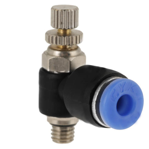 20Pcs OD 4mm M5 Pneumatic Air Flow Speed Control Valve Hose Fitting Quick Connector 360 Rotation for Industrial
