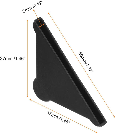 20Pcs 3x50mm uxcell Plastic Corner Protectors Triangle Shape Glass Corner Guards Cushion for Corner Protection