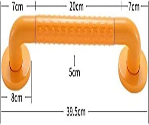 ALDEPO 40cm-Orange) Grab Bars New Stainless Steel Handrail Stair Railing Bathroom Safety Elderly Disabled Non-Slip