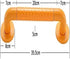 ALDEPO 40cm-Orange) Grab Bars New Stainless Steel Handrail Stair Railing Bathroom Safety Elderly Disabled Non-Slip