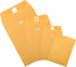 Zonon 100 Pieces Clasp Envelopes, Kraft Paper Catalog Clasp Envelope for Filing, Storing, Mailing Documents