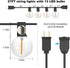 27FT 14 G40 Bulbs(1 SUNTHIN Globe Outdoor String Lights, Patio Lights with Shatterproof LED Spare), Waterproof Hanging