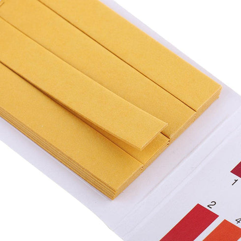 80 Strips Yellow Professional 1-14 pH Litmus Paper Tester Papers for Water, Cosmetics, Soil Acidity Lab Consumables