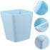 5Pcs Cabilock Wall-Mounted Storage Baskets Hanging Organizer for Kitchen Bathroom and Office Sturdy Plastic Hanging Cup