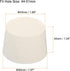 MECCANIXITY Rubber Tapered Plug 43mm to 50mm Solid Test Tubes Bungs Stopper White for Lab Home 4 Pieces