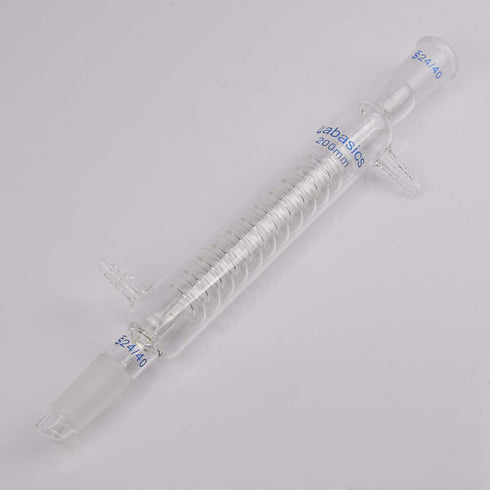 Borosilicate Glass Graham Condenser Lab Glass Condenser 200mm Jacket Length with 24/40 Joint