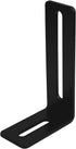 10 PCS 4" Black Adjustable L-Shape Corner Brace with Slot, Steel Right Angle Brackets for Fixing Furniture, Max Load 30