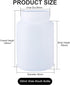 Heyiarbeit Plastic White Translucent Lab Chemical Reagent Bottle 500ml Wide Mouth Sample Sealing Liquid Storage Container 5pcs by Heyiarbeit