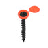 uxcell 100Pcs 5mm Red Hinged Screw Cover Caps, Plastic Flip Screw Protection for M3 M4 M5 Screws