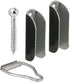 Prime-Line 2 Hangers and 1 Latch Mill, 5/16 in., Bronze - Single Pack PL 8132