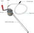 Rotary Hand Oil Transfer Pump, Portable Oil Pump for Gasoline and Kerosene, Hand Fuel Pump with Clockwise Rotation