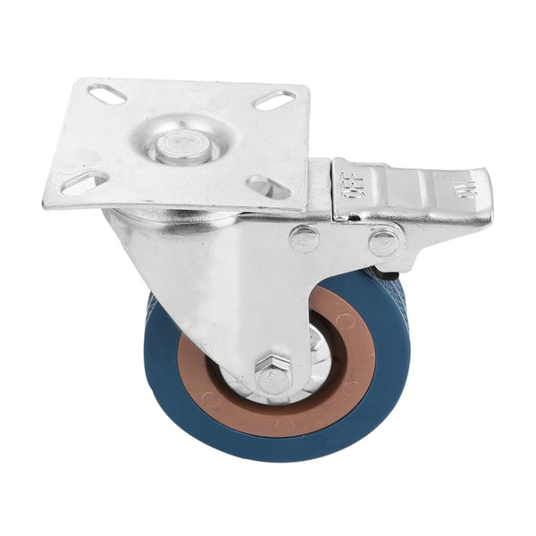 PRETYZOOM Industrial Caster PVC Rolling Wheels Swivel Castor Wheels Lock for Storage