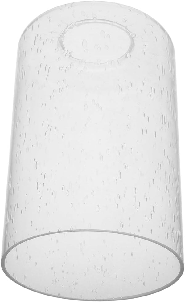 Clear Bubble Glass Lampshade Cylinder Replacement for Floor and Pendant Lights Transparent