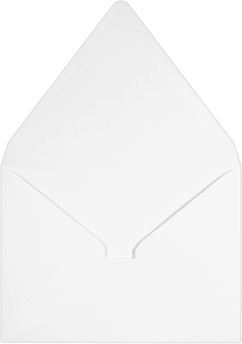 LUXPaper A2 Contour Flap Invitation Envelopes | 4 3/8" x 5 3/4" | Bright White | 70lb. Text | 50 Qty by LUXPaper