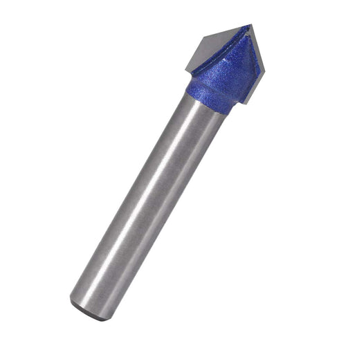 4PCS 90 1/4-Inch Set Wolfride Degree V Groove Router Bit Shank V Cut Router Bit