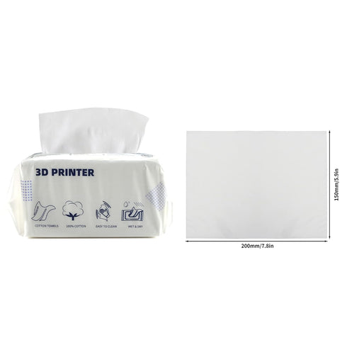 BCZAMD Toaiot 3D Printer Accessories, Resin Cleaning Tool Dry Wipes, Lint Free Flushable Towel, 100 Counts