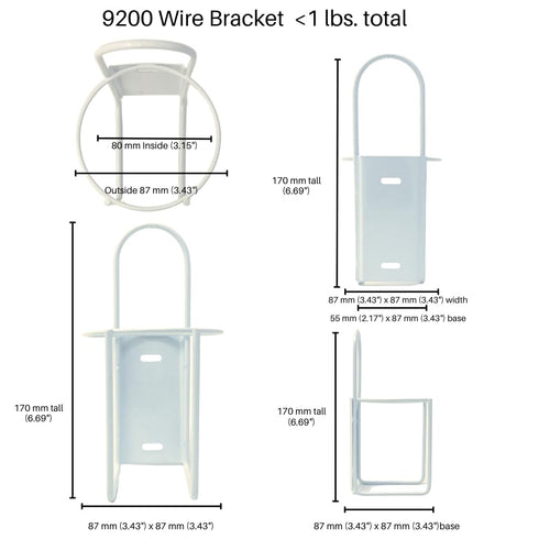 16 18 oz Avant Wire Wall Bracket For or Hand Soap or Sanitizer Bottles