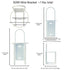 16 18 oz Avant Wire Wall Bracket For or Hand Soap or Sanitizer Bottles