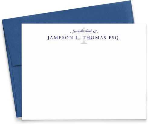 Personalized Professional Stationery For Judges, Personalized From the Desk of Stationary for