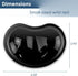 Soft Mouse Wrist Rest Pad Comfortable Cool Silicone Gel Ergonomic Cushion Small-Sized Hand Pain Relief Support Pad with Gel-Filled for Laptop Computer Office & Home (Black)